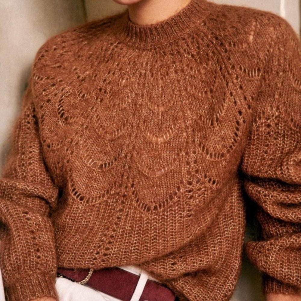 Sezane Paulin Jumper - Camel Heather
